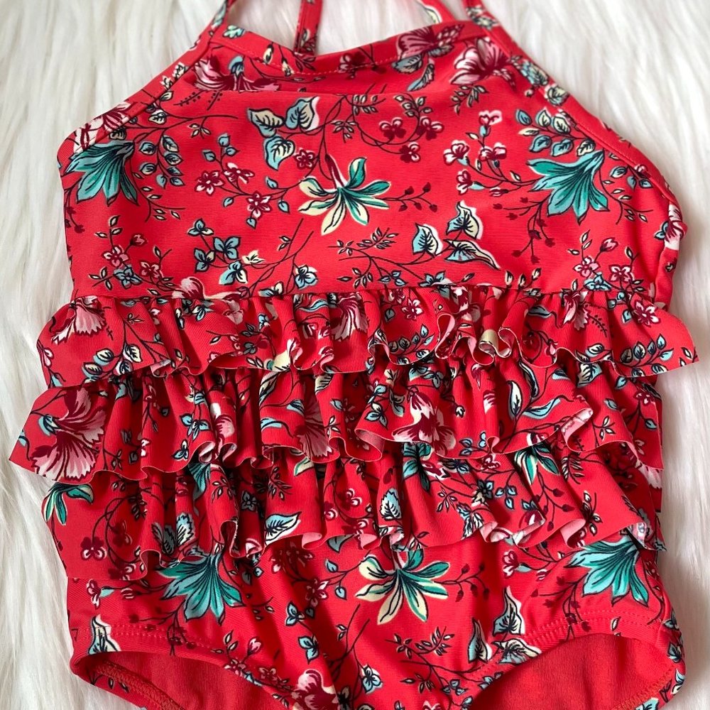 Toddler Ruffle Swim One-Piece - Picture 3 of 3